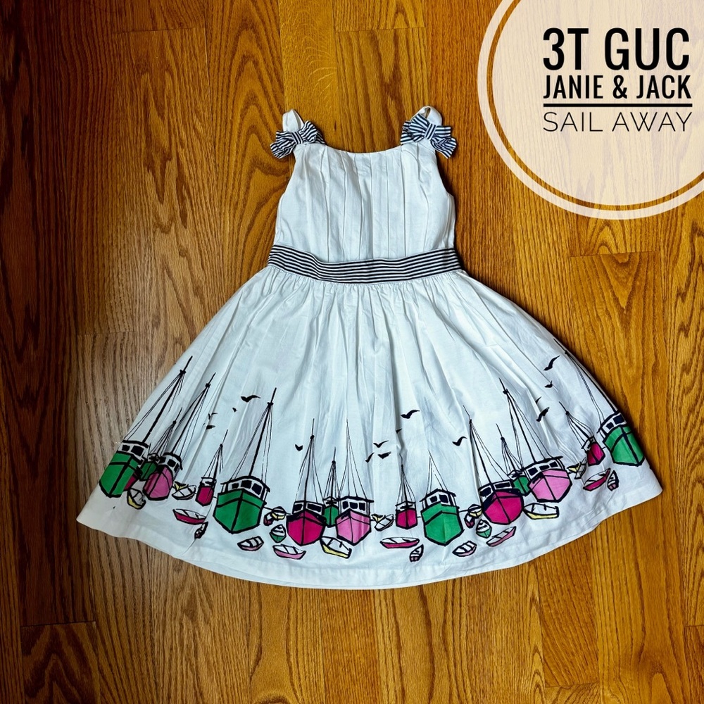 3T GUC Janie & Jack Sail Away Dress